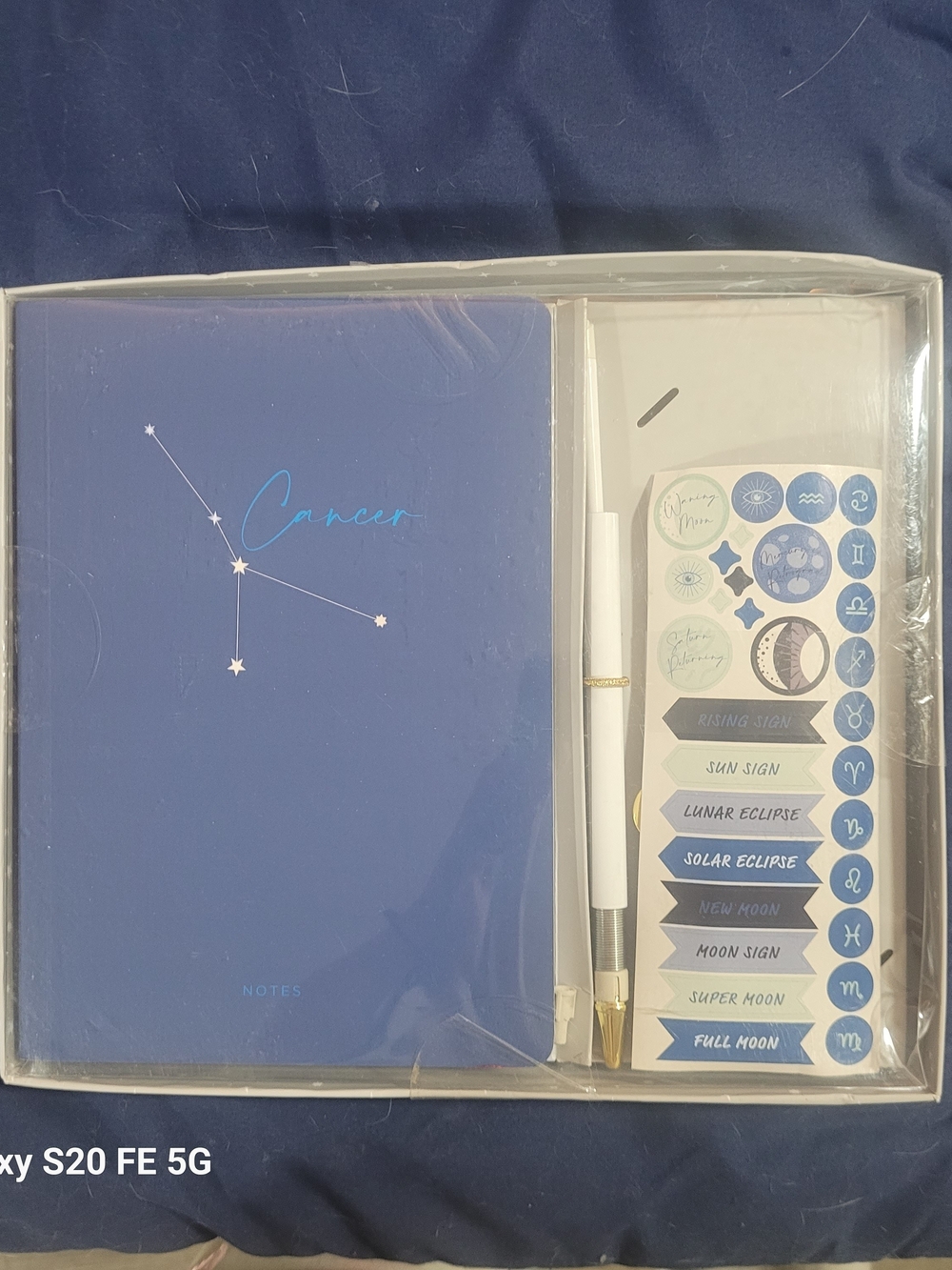 Cancer Constellation Notebook Gift Set